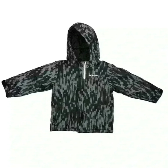 Boys Columbia Jacket 4T Gray Black - Picture 1 of 7